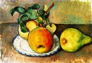 Still Life with Apples and a Pear by Paul Cezanne Oil Painting Reproduction