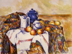 Still Life with Blue Pot by Oil Painting Reproduction