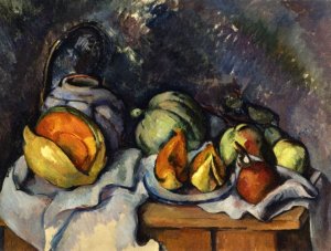 Still Life with Fruit and a Pot of Ginger by Oil Painting Reproduction