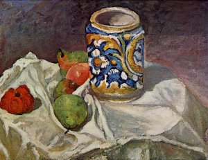 Still Life with Italian Earthenware by Oil Painting Reproduction