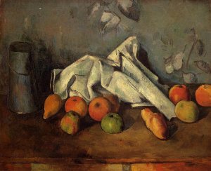 Still Life with Milk Can and Apples by Oil Painting Reproduction