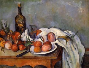 Still Life with Red Onions by Paul Cezanne Oil Painting Reproduction