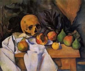 Still Life with Skull by Oil Painting Reproduction