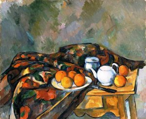 Still Life with Teapot by Oil Painting Reproduction