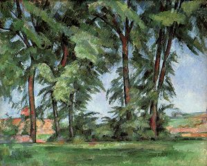 Tall Trees at the Jas de Bouffan by Oil Painting Reproduction