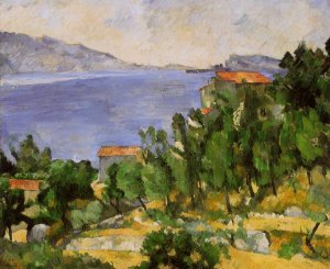 The Bay of L'Estaque from the East by Oil Painting Reproduction