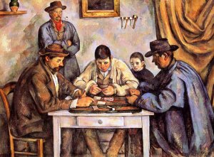 The Card Players by Oil Painting Reproduction