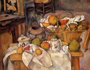 The Kitchen Table by Paul Cezanne Oil Painting Reproduction