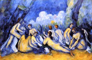 The Large Bathers 4 by Paul Cezanne Oil Painting Reproduction