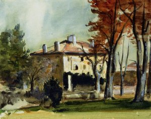 The Manor House at Jas de Bouffan by Oil Painting Reproduction