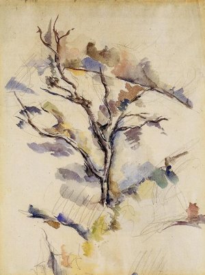 The Oak Tree by Paul Cezanne Oil Painting Reproduction