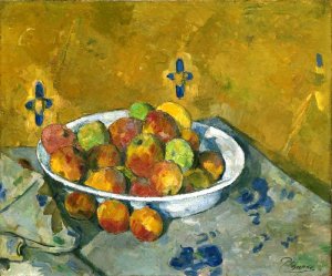 The Plate of Apples by Oil Painting Reproduction