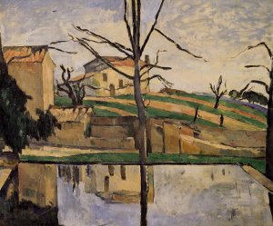 The Pool at Jas de Bouffan by Oil Painting Reproduction