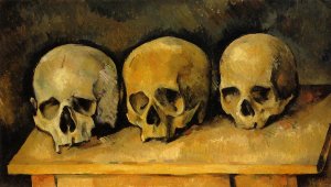 The Three Skulls by Oil Painting Reproduction