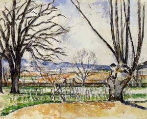 The Trees of Jas de Bouffan in Spring by Oil Painting Reproduction