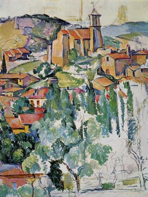 The Village of Gardanne by Oil Painting Reproduction