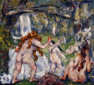 Three Bathers by Oil Painting Reproduction