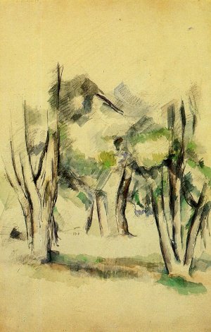 Trees by Oil Painting Reproduction