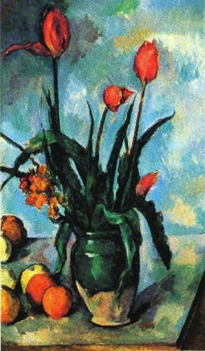 Tulips in a Vase by Oil Painting Reproduction