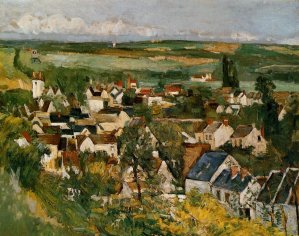 View of Auvers-sur-Oise by Oil Painting Reproduction