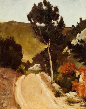 Winding Road in Provence by Paul Cezanne Oil Painting Reproduction