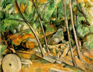 Woods with Millstone by Oil Painting Reproduction